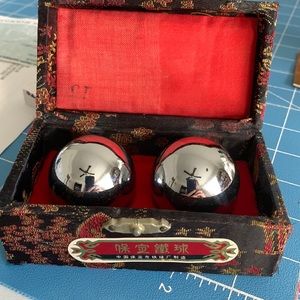 Iron ball direction. Meditation. Vintage